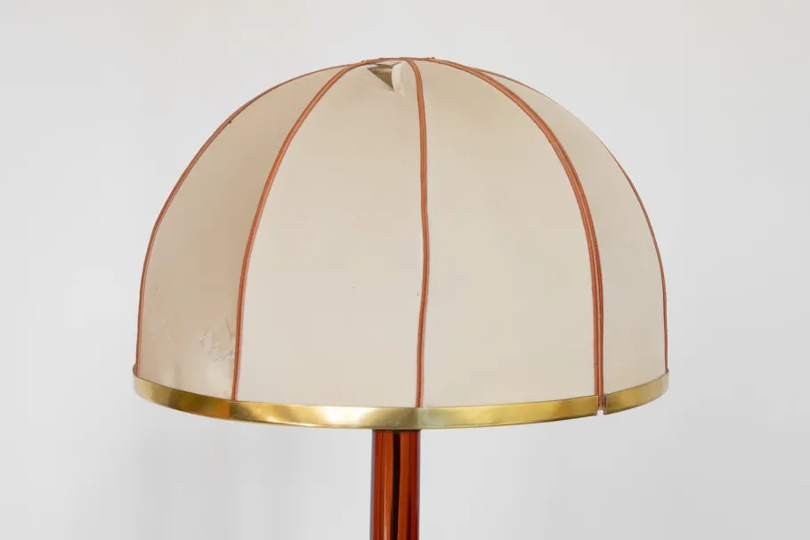 Discount Pamono Floor and Table Lamo in Amber Glass by Archimede Seguso, 1960s, Set of 2