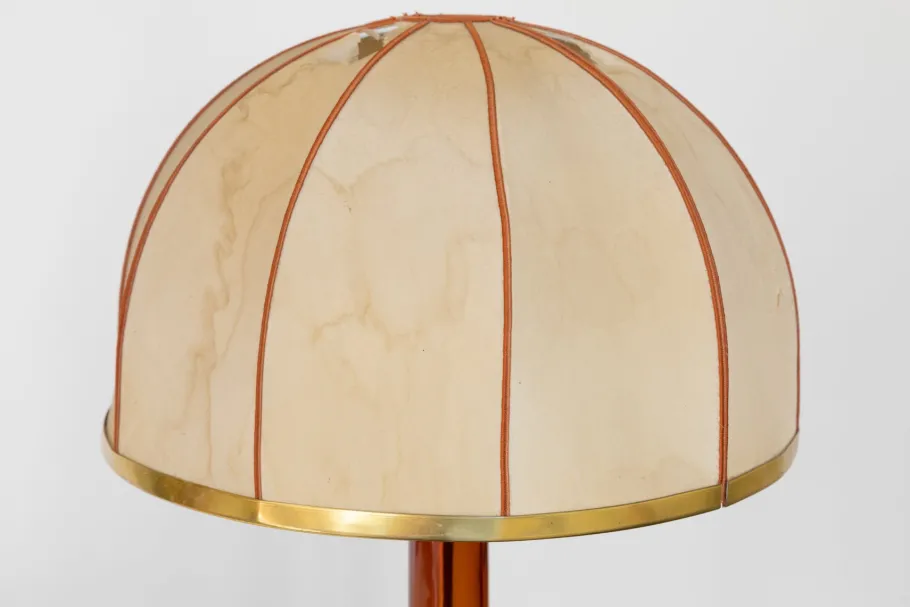 Discount Pamono Floor and Table Lamo in Amber Glass by Archimede Seguso, 1960s, Set of 2