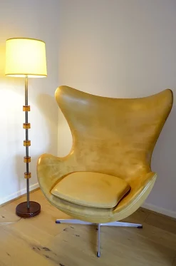 Pamono Floor Lamp by Carl Fagerlund for Orrefors Sweden, 1970s