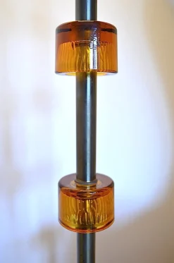 Pamono Floor Lamp by Carl Fagerlund for Orrefors Sweden, 1970s