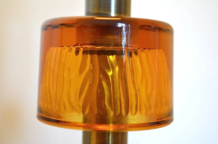 Pamono Floor Lamp by Carl Fagerlund for Orrefors Sweden, 1970s