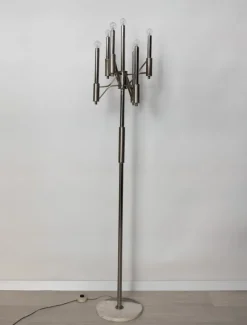 Pamono Floor Lamp by Gaetano Sciolari, 1960s
