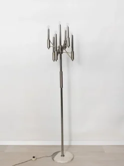 Pamono Floor Lamp by Gaetano Sciolari, 1960s