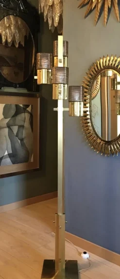 New Pamono Floor Lamp by Gaetano Sciolari for Sciolari, 1970s