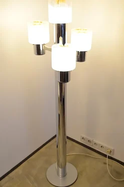 Outlet Pamono Floor Lamp by Gaetano Sciolari for Mazzega, 1960s