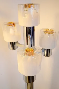 Outlet Pamono Floor Lamp by Gaetano Sciolari for Mazzega, 1960s