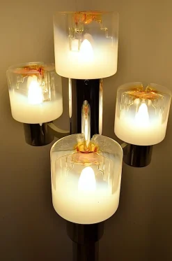 Outlet Pamono Floor Lamp by Gaetano Sciolari for Mazzega, 1960s