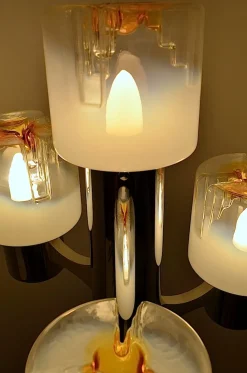 Outlet Pamono Floor Lamp by Gaetano Sciolari for Mazzega, 1960s