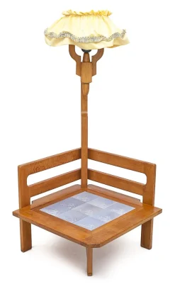 Pamono Floor Lamp by Guillerme and Chambron, 1950s