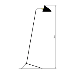 Sale Pamono Floor Lamp by Serge Mouille