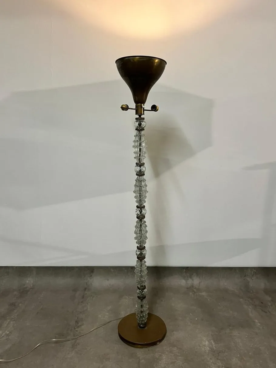 Best Pamono Floor Lamp from Barovier & Toso, 1940s