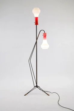 New Pamono Floor Lamp from Vetreria Laguna Murano, 1950s