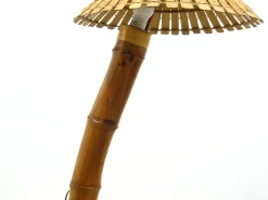 Best Pamono Floor Lamp in Bamboo, 1950s
