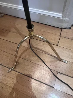 New Pamono Floor Lamp in Brass & Metal, 1950s