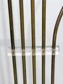 Hot Pamono Floor Lamp in Brass and Travertine attributed to Goffredo Reggiani, Italy, 1960s