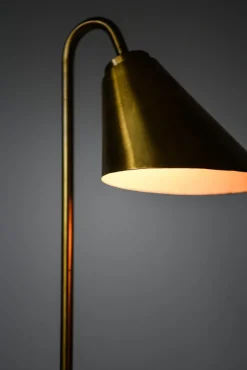 Best Pamono Floor Lamp in Brass attributed to Frits Schlegel and Vilhelm Lauritzen, 1940s