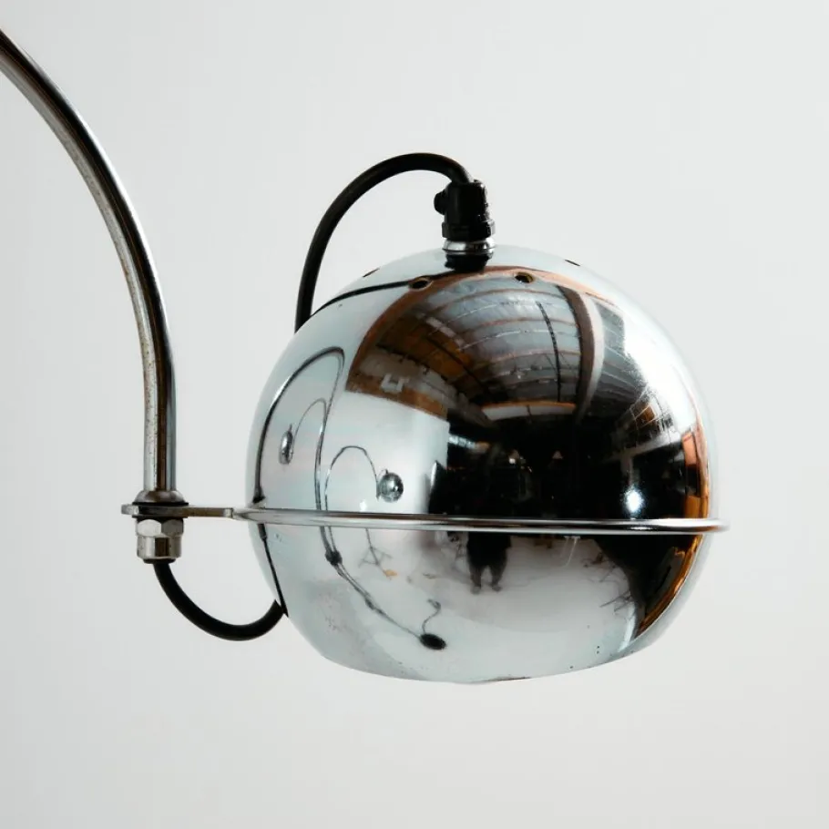 Hot Pamono Floor Lamp in Chrome