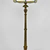 Online Pamono Floor Lamp in Gilded Carved Wood and Pearly Glass, 1890s