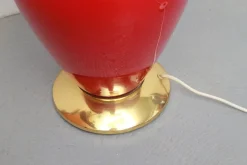 Online Pamono Floor Lamp in Red Glass, 1955