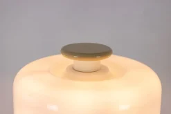 Best Pamono Floor Lamp in White and Beige Lacquered Wood by Ettore Sottsass, 1990s