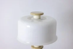 Best Pamono Floor Lamp in White and Beige Lacquered Wood by Ettore Sottsass, 1990s