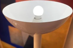 Hot Pamono Floor Lamp in White Enameled Metal from Luce, 1970s