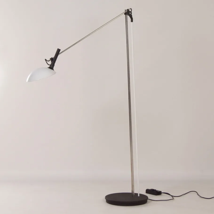 Hot Pamono Floor Lamp Lyda by S. Asahara and Y. Kimura for Luci, Italy, 1980s