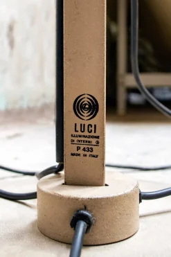 Sale Pamono Floor Lamp with 3 Lights P433 by Brusasco & Torretta for Luci Italia, 1970s