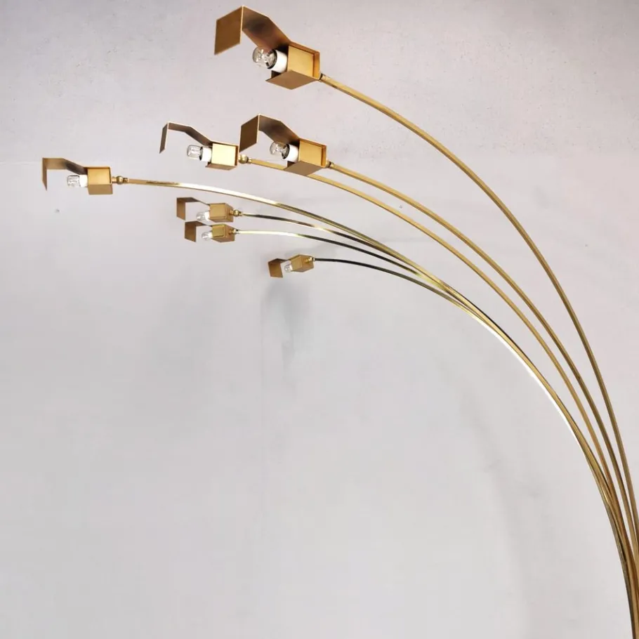 Clearance Pamono Floor Lamp with 7 Lights, 1970s