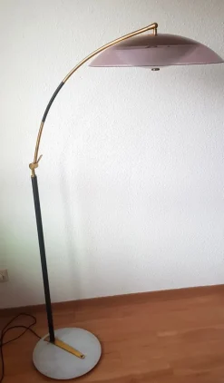 Discount Pamono Floor Lamp With Acrylic Glass Shade from Stilux Milano, 1960s