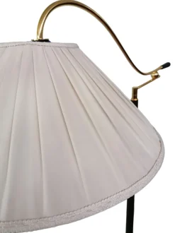Sale Pamono Floor Lamp with Adjustable Arm and Fabric Lampshade, 1980s