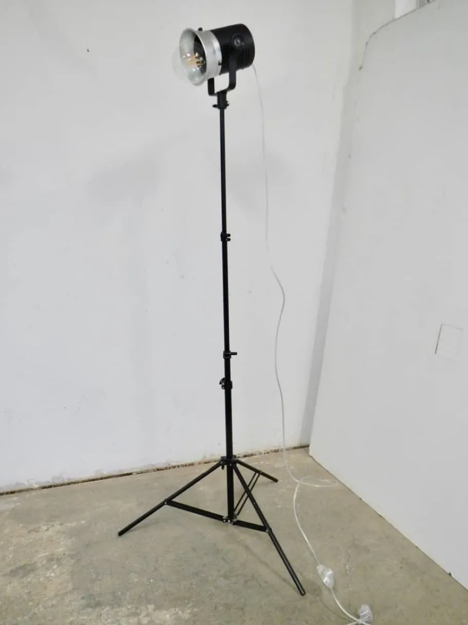 Clearance Pamono Floor Lamp with Camera Tripod from IFF Manfrotto Bassano, 1970s