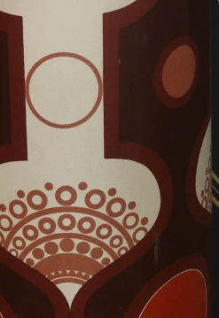 Discount Pamono Floor Lamp with Ceramic Base and Space Age Shade, 1970s