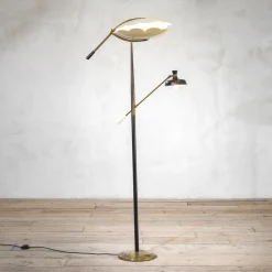 Hot Pamono Floor Lamp with Diffusers attributed to Angelo Lelii for Arredoluce, 1960s