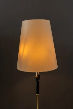 Online Pamono Floor Lamp with Fabric Shade by Rupert Nikoll, Vienna, Austria, 1950s