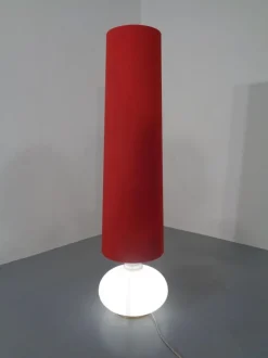 Online Pamono Floor Lamp with Illuminated Glass Stand from Doria Leuchten, 1960s