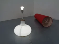 Online Pamono Floor Lamp with Illuminated Glass Stand from Doria Leuchten, 1960s