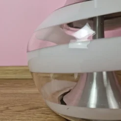 Clearance Pamono Floor Lamp with Illuminated Glass Base from Doria Leuchten, 1960s