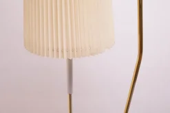 New Pamono Floor Lamp with Off-White Shade, 1950s
