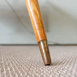 New Pamono Floor Lamp with Side Table in Ash Wood