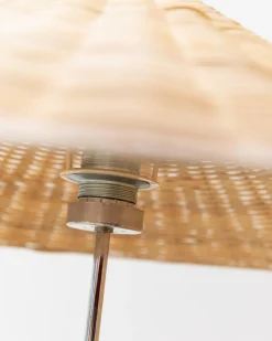 Pamono Floor or Table Lamp with Illuminated Glass Body by Richard Essig, 1960s