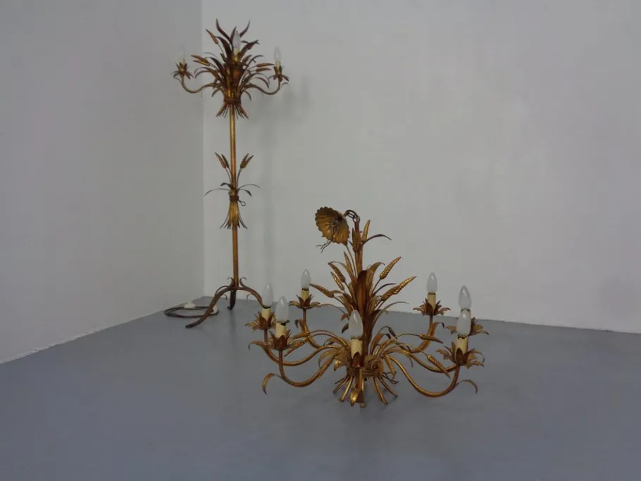 Discount Pamono Florentine Floor Lamp by Hans Kögl, 1970s, Set of 2