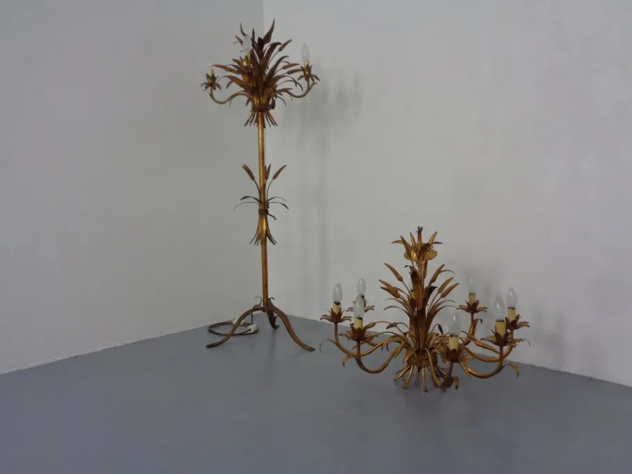 Discount Pamono Florentine Floor Lamp by Hans Kögl, 1970s, Set of 2