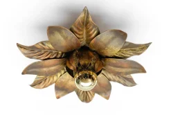 Best Pamono Florentine Gilded Wall or Ceiling Lamp by W. Müller, München, Gerrmany, 1960s