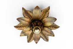 Best Pamono Florentine Gilded Wall or Ceiling Lamp by W. Müller, München, Gerrmany, 1960s