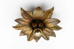 Best Pamono Florentine Gilded Wall or Ceiling Lamp by W. Müller, München, Gerrmany, 1960s