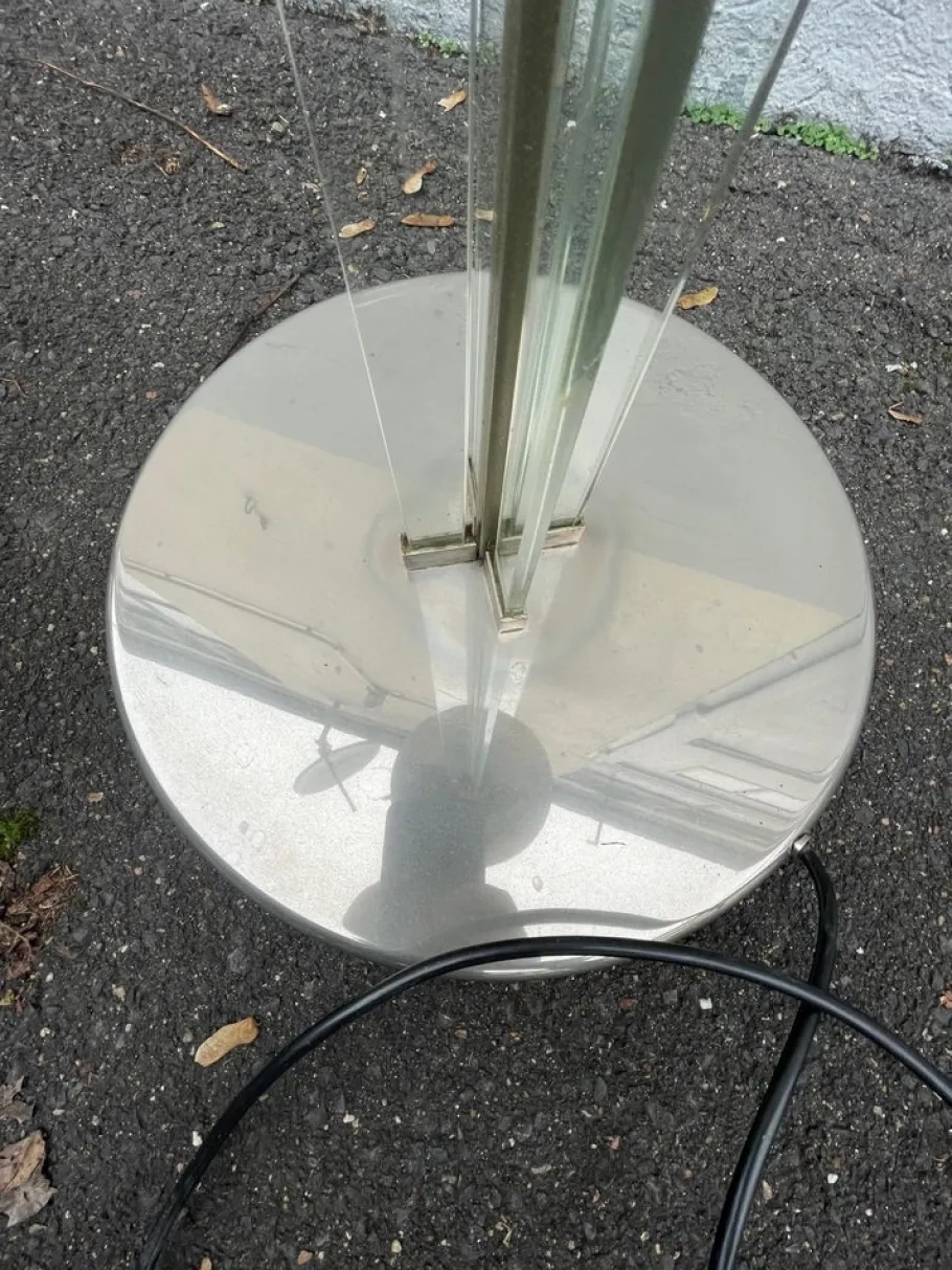 Hot Pamono French Art Deco Floor Lamp in the style of Jacques Adnet, 1930s