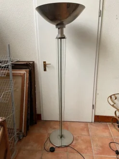 Hot Pamono French Art Deco Floor Lamp in the style of Jacques Adnet, 1930s
