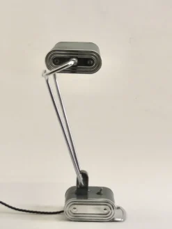 Clearance Pamono French Art Deco Green and Chrome Table Lamp by Eileen Gray for Jumo, 1940s