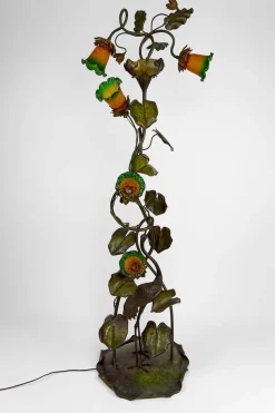 Sale Pamono French Art Nouveau Heron Floor Lamp, 1890s